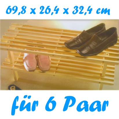  Schuhregal aus Holz